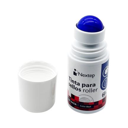 Tinta para Sellos Azul Nextep Roller  NE642A 60 ml