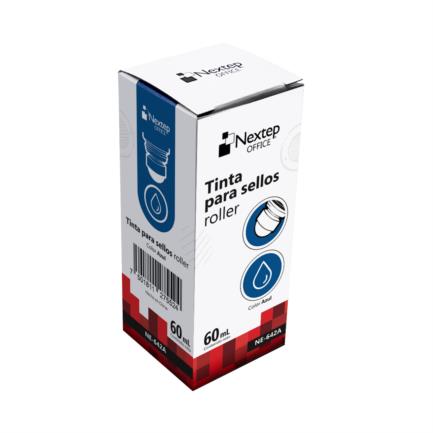 Tinta para Sellos Azul Nextep Roller  NE642A 60 ml
