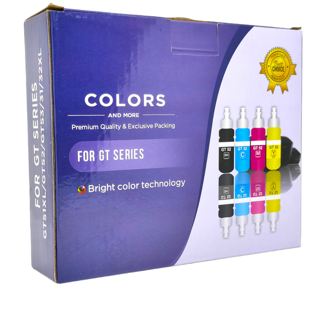 Pack Tinta Dye Hp 950 Vivera 8600 415 tank 315 deskjet gt 5820 gt52 gt51 gt53, 4 Colores (BK, C, M, Y) 70ml c/u