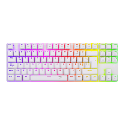 Teclado Gaming Mecanico RGB, Switch Teclas Azules Bora White TT-TGK315W-BS T Dagger 8800-0142