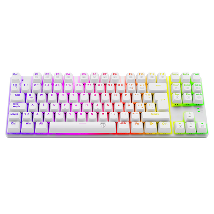 Teclado Gaming Mecanico RGB, Switch Teclas Azules Bora White TT-TGK315W-BS T Dagger 8800-0142