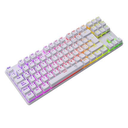 Teclado Gaming Mecanico RGB, Switch Teclas Azules Bora White TT-TGK315W-BS T Dagger 8800-0142