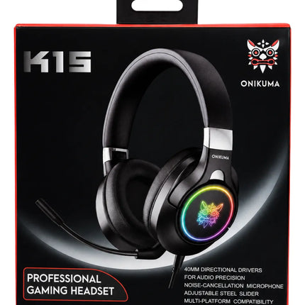 Audifono Gamer Tk15 Con Microfono, 3.5mm, Rgb, Alcance 5.0