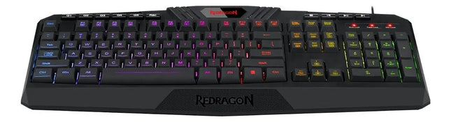 Teclado Gamer Redragon Harpe Pro K503a Español Con Luz Rgb Teclado Negro