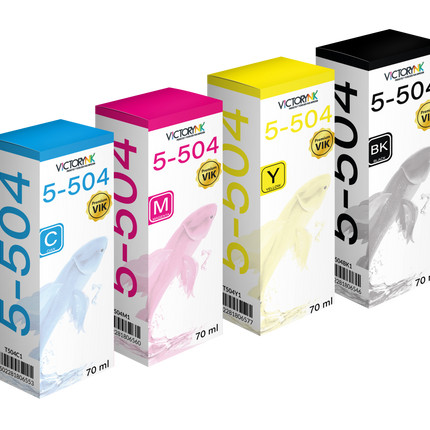 Pack 4 Tintas Genéricas HD para Epson T504 70 ML