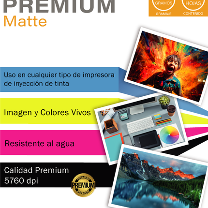 Papel Fotografico Mate CARTA (210 x 297 mm)/ 20 Hojas 220gr