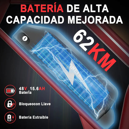 Bicicleta Eléctrica Honey Whale K6 Pro