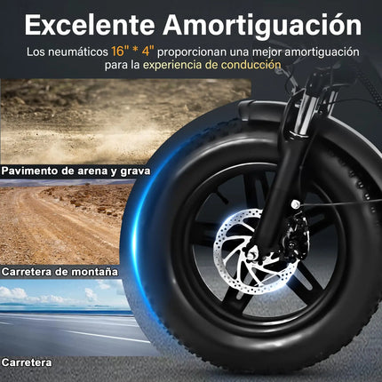 Bicicleta Eléctrica Plegable Honey Whale BK05