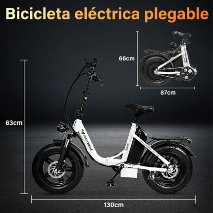 Bicicleta Eléctrica Plegable Honey Whale BK05
