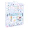 Pack 3 Pzs 18 Plumones Doble Punta Acuarelables