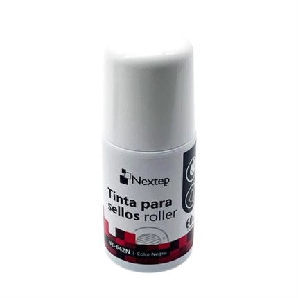 Tinta para Sellos Negra Nextep Roller  NE642A 60 ml