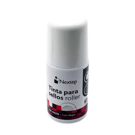 Tinta para Sellos Negra Nextep Roller  NE642A 60 ml