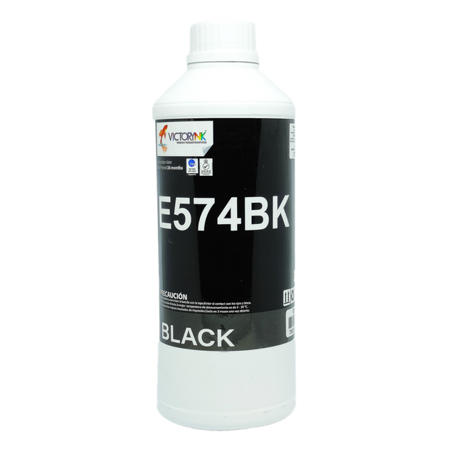 Tinta Generica para Epson Dye Hd T574120 / T574320 / T574220 / T574620 / T574520 EcoTank L8050, 6 Colores ( BK, C, M, Y, LC, LM) 1Lt