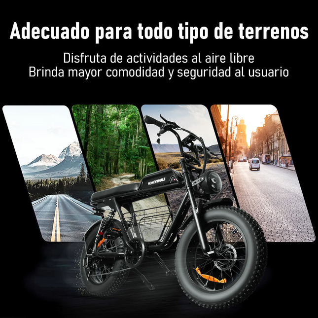 Bicicleta Eléctrica Honey Whale K7 Negro