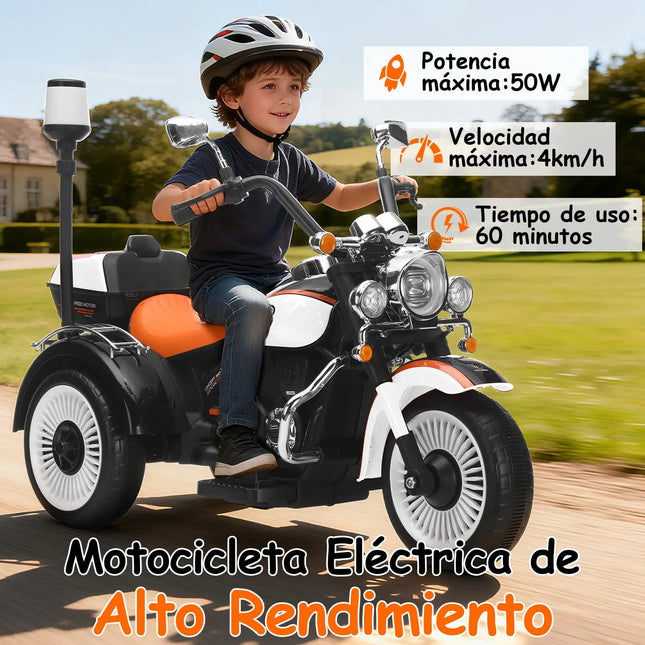 MiniMoto Montable Infantil Honey whale BDQ-6388 Blanco