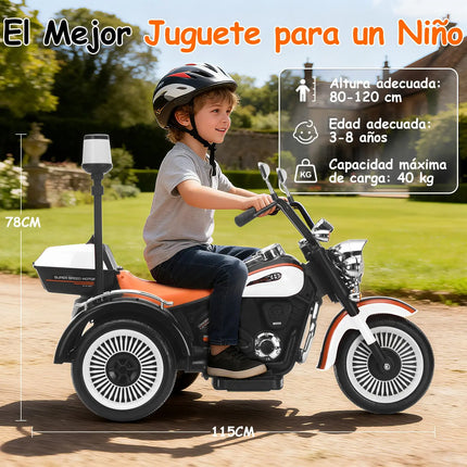 MiniMoto Montable Infantil Honey whale BDQ-6388 Blanco