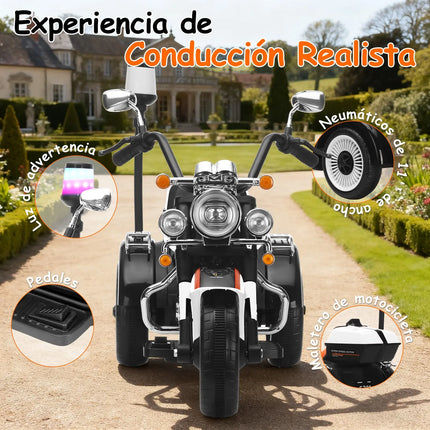 MiniMoto Montable Infantil Honey whale BDQ-6388 Blanco