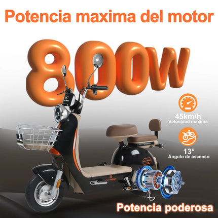 Motobici Eléctrica Honey Whale UNA