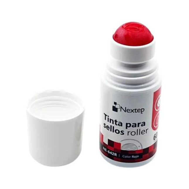 Tinta para Sellos Roja Nextep Roller NE642A 60 ml