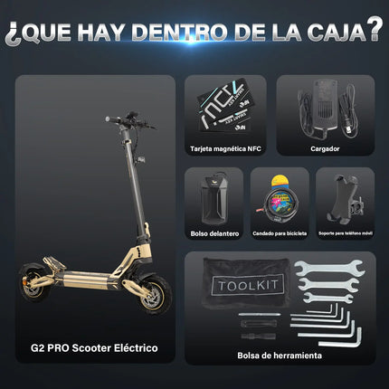 Scooter Eléctrico Honey Whale G2 Pro