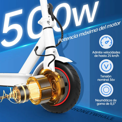 Scooter Eléctrico Honey Whale S2 V2 Blanco
