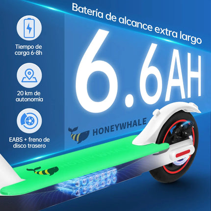 Scooter Eléctrico Honey Whale S2 V2 Blanco