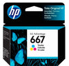 Cartucho de Tinta Hp 667 Original Colores 3YM79AL 2375 2775, 100 Pags