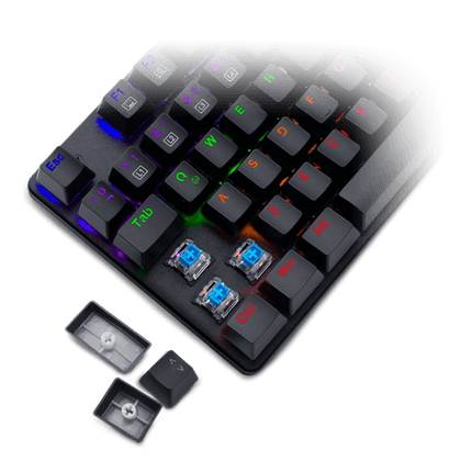 Teclado Gaming Mecanico Rainbow, Switch Teclas Azules Bora TT-TGK313-BS T Dagger 8800-0138