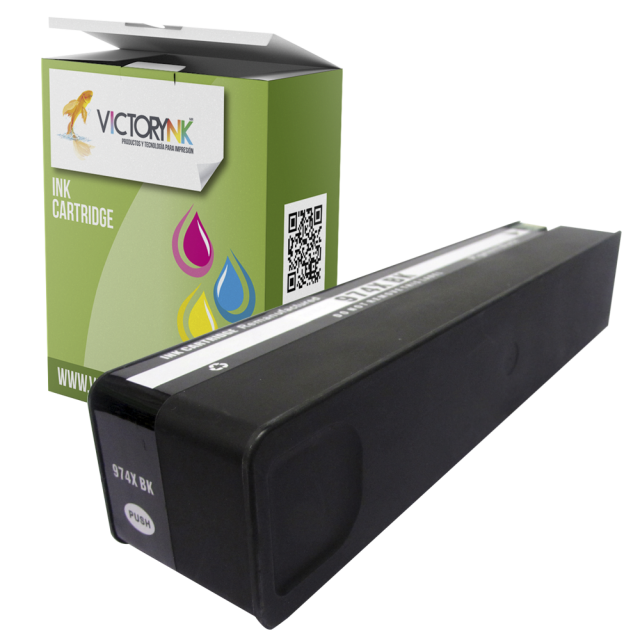 Pack 4 Cartucho de Tinta Generico para Hp 974 XL 974a l0s08al
