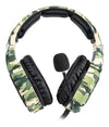 Audifonos de Diadema Gaming con luz led RGB retroilumin con micrófono Color Militar verde con café Onikuma JustOne OS884MV
