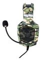 Audifonos de Diadema Gaming con luz led RGB retroilumin con micrófono Color Militar verde con café Onikuma JustOne OS884MV