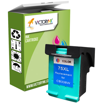 Cartucho de Tinta Victorynk Genérico Para Hp 75 y 74  D4200 / c4480 / 5200 / 5280 / c4280 / 4360