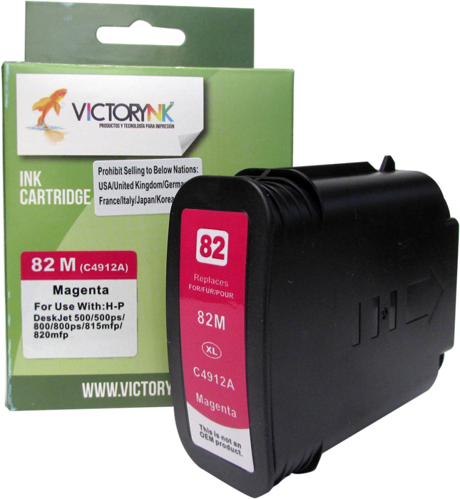 Cartucho de Tinta Victorynk Genérico paraHP 82 XL H
