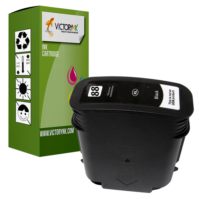 Descripción Los Cartuchos De Tinta Nuevo Genérico Para HP 88  Compatible con las impresoras OFFICEJET PRO K550/K550DTN/K550DTWN/K5400DN/K8600/L7580/L7590