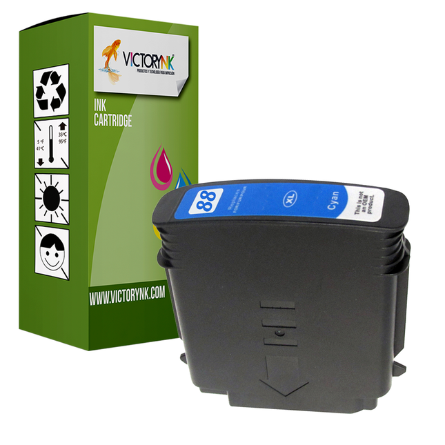 Descripción Los Cartuchos De Tinta Nuevo Genérico Para HP 88  Compatible con las impresoras OFFICEJET PRO K550/K550DTN/K550DTWN/K5400DN/K8600/L7580/L7590