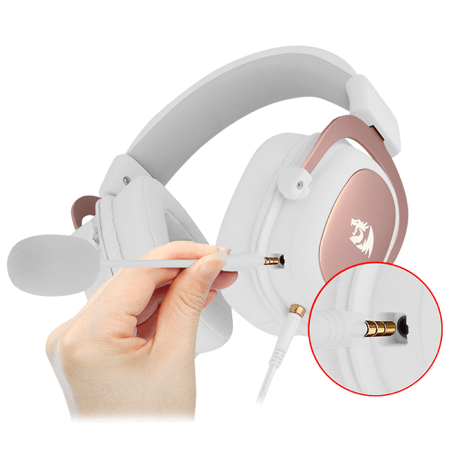 Audifono Gamer Zeus 2 H510W Blanco Redragon