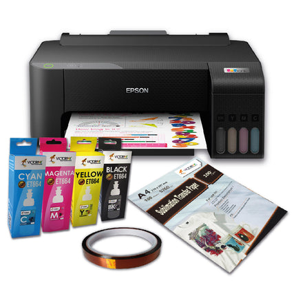 Impresora Epson L1210 + Papel + Tinta Sublimacion + Cinta Termica