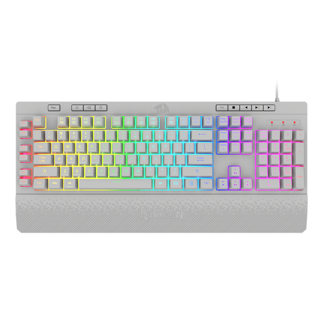 Teclado Gamer Shiva K512W-RGB-SP Blanco Redragon