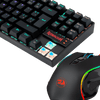 Combo 2 en 1: Teclado Gamer RGB Kumara Black (K552RGB) + Mouse Gamer RGB Griffin (M607) Redragon