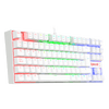 Teclado Gamer RGB Blanco Switch Blue Kumara K552W-RGB-SP Redragon