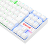 Teclado Gamer RGB Blanco Switch Blue Kumara K552W-RGB-SP Redragon