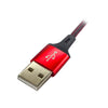 Cable cargador y transmisor de datos tipo C reforzado, uso rudo, 2.4A Kbod KBCBO5737