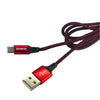 Cable cargador y transmisor de datos tipo C reforzado, uso rudo, 2.4A Kbod KBCBO5737