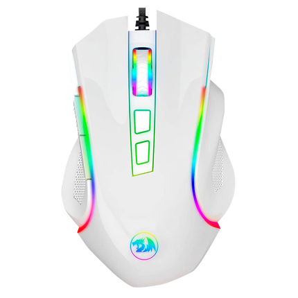 Mouse Gamer Griffin Redragon M607W Blanco RGB
