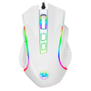 Mouse Gamer Griffin M607W Blanco RGB Redragon