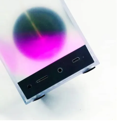 Bocina grande trasparente portátil  inalámbrica Bluetooth luces ritmicas BTS629 M26