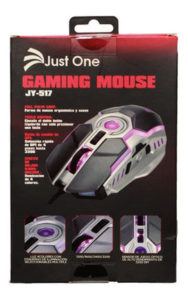 Mouse gaming retroilumin led, salida USB, cable reforzado, uso rudo Onikuma JY517