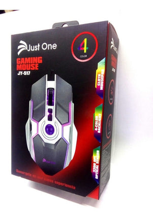 Mouse gaming retroilumin led, salida USB, cable reforzado, uso rudo Onikuma JY517