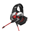 Audifonos On Ear Onikuma TK11 Gaming con Microfono, 3.5mm, Luz Led RGB, Alcance 5.0 Color Negro con Rojo