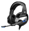 Audífono diadema gaming con micrófono, 3.5mm, HiFi, led, alcance 5.0, surround, estilo metalizado Onikuma K5